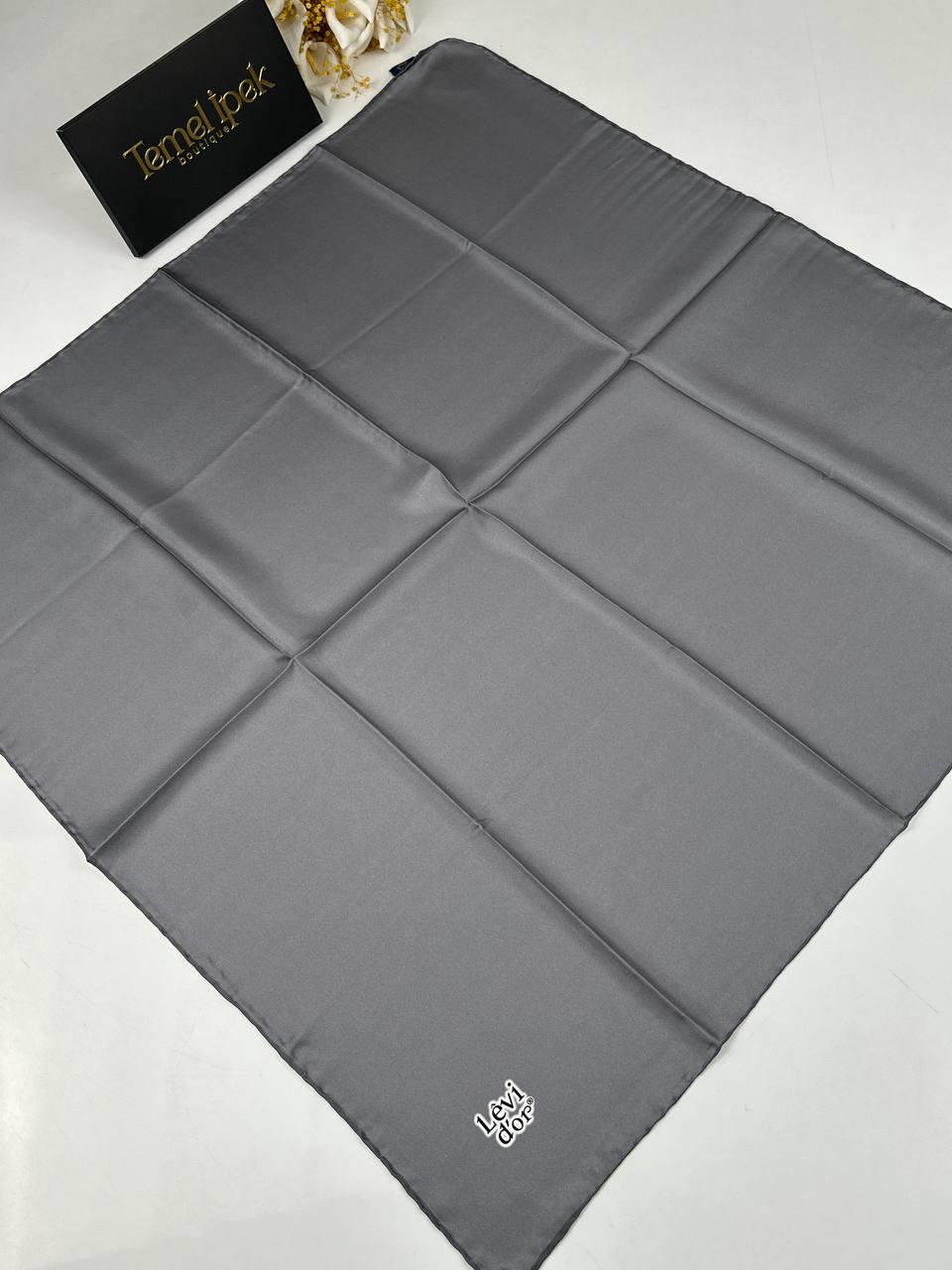 Levidor - Düz Renk Twill İpek Eşarp 01617