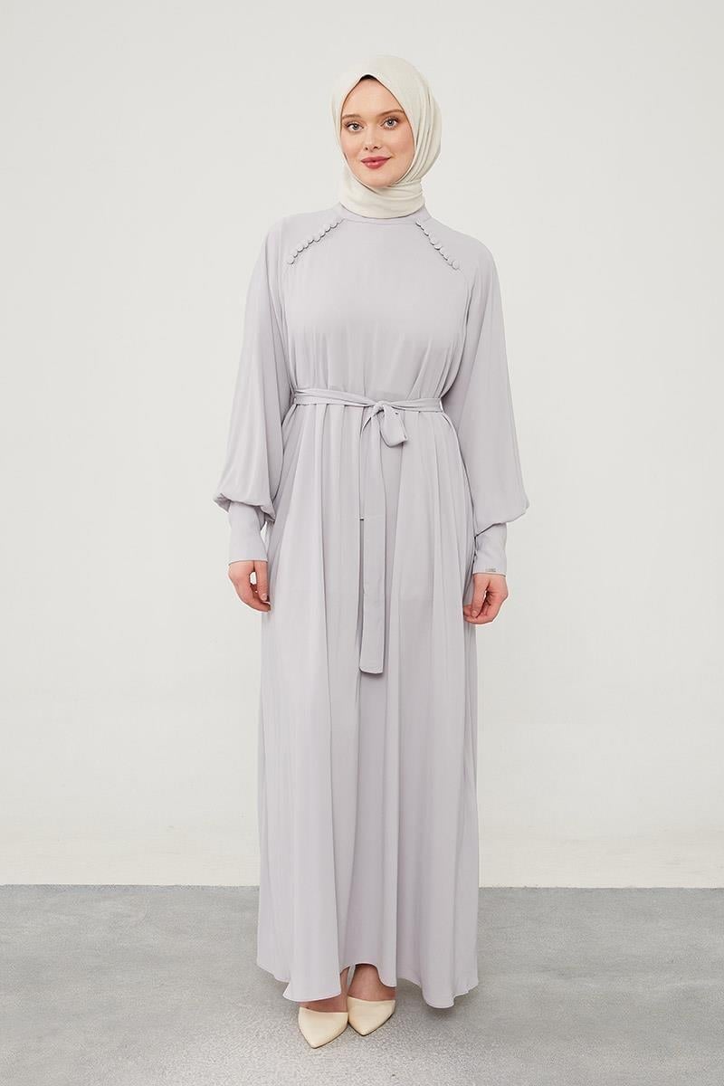 Levidor - Kloş Reglan Kol Medine İpeği Elbise 330104