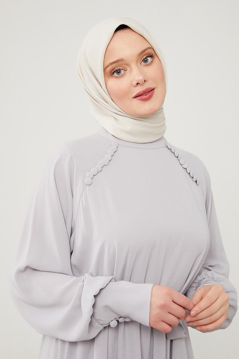 Levidor - Kloş Reglan Kol Medine İpeği Elbise 330104