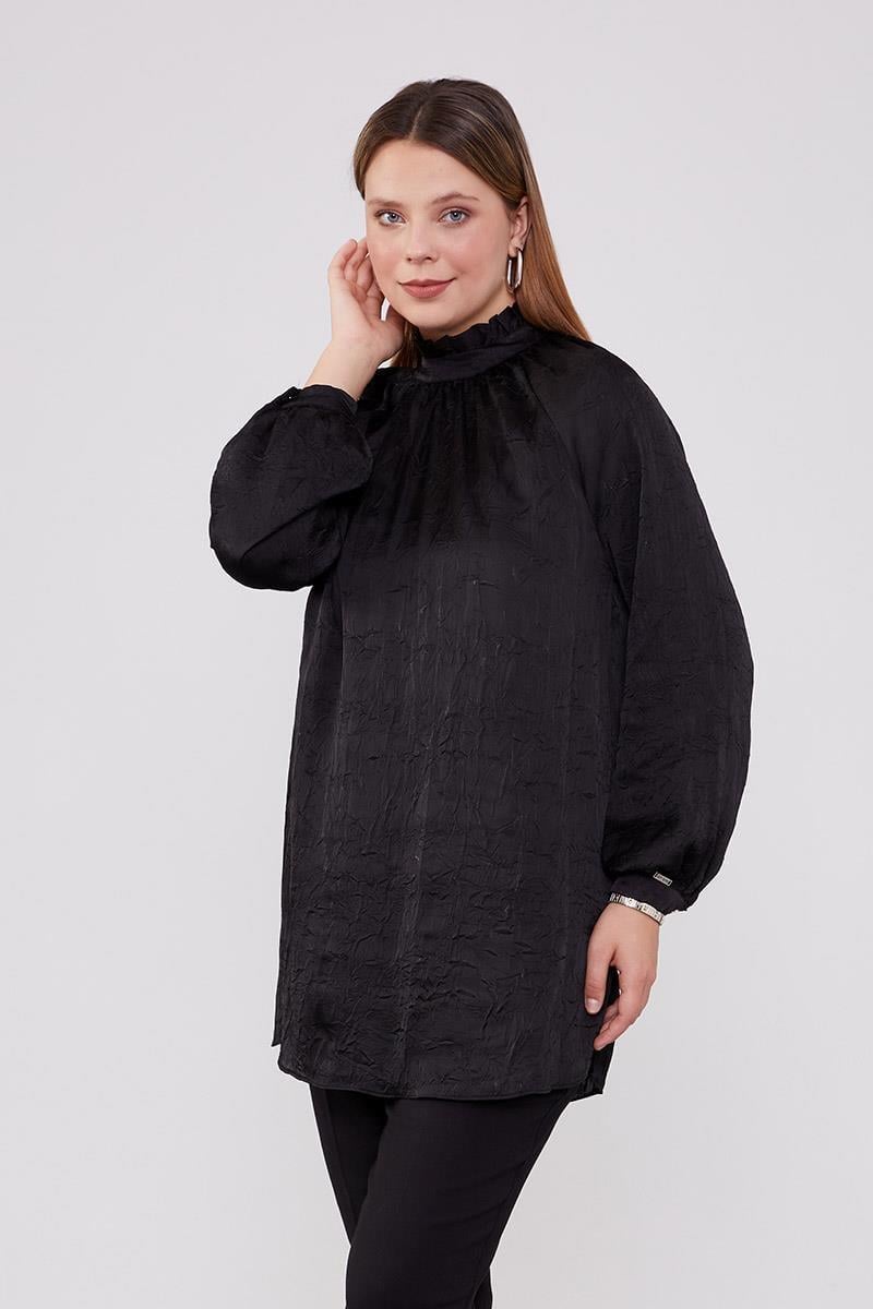 Levidor - Yakadan Ön Ortalara Büzdürmeli Model Tunik 220021