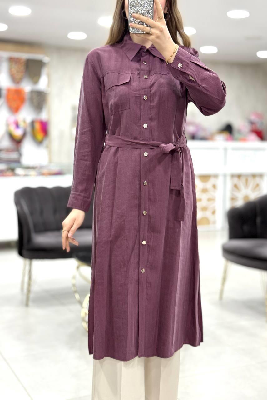 Lyocel Kumaş Cepli Tunik Kap 7315