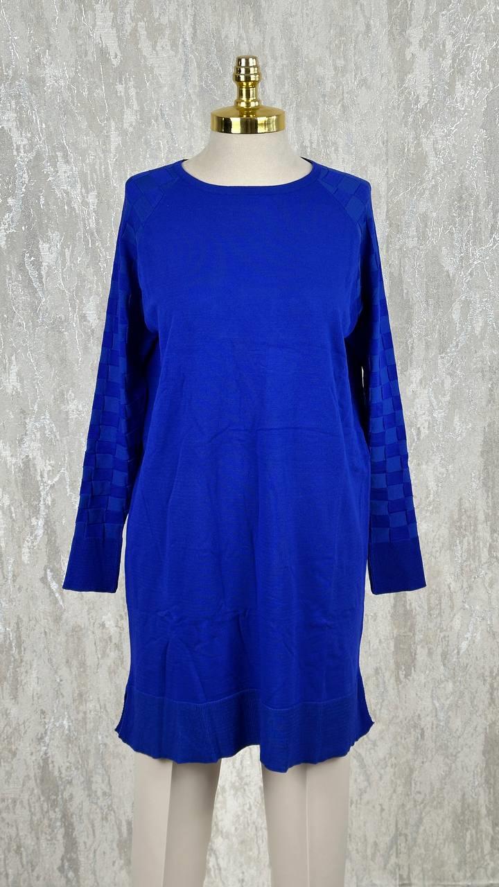 Merserize Kolu Desenli Tunik 140180