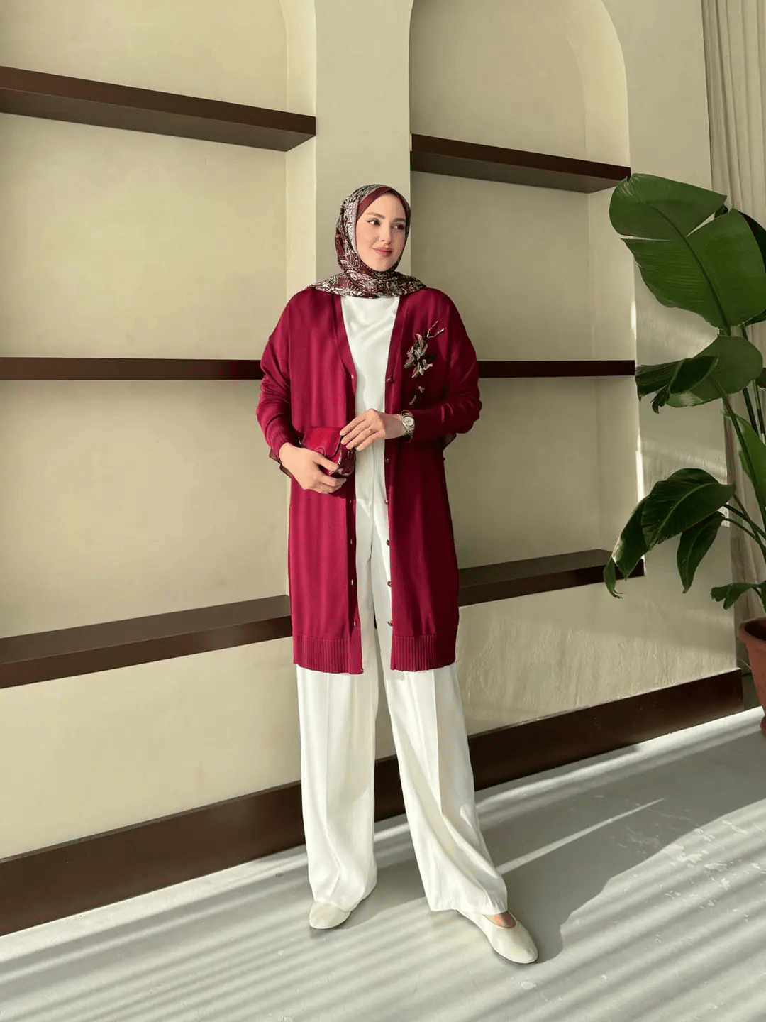 Merserize Nakış Detaylı Hırka 140327