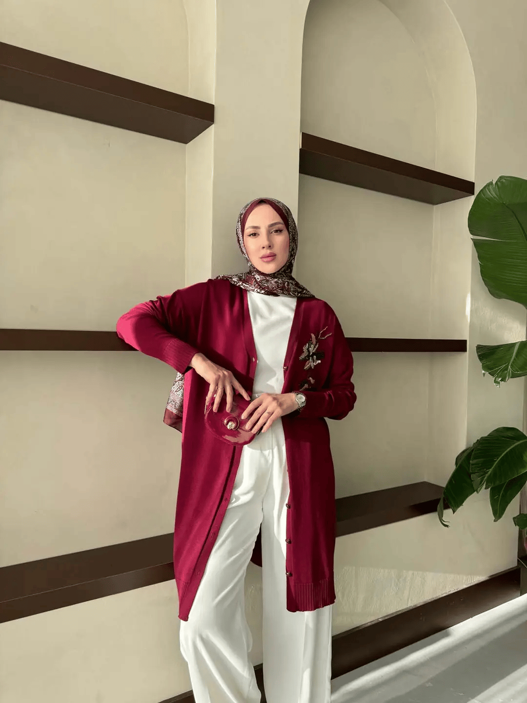 Merserize Nakış Detaylı Hırka 140327