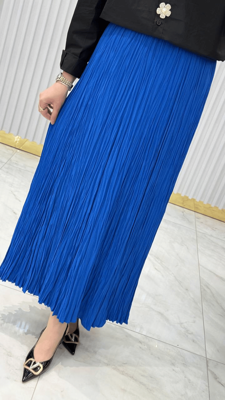 Pilise Dokuma Lastikli Etek Y25ET002