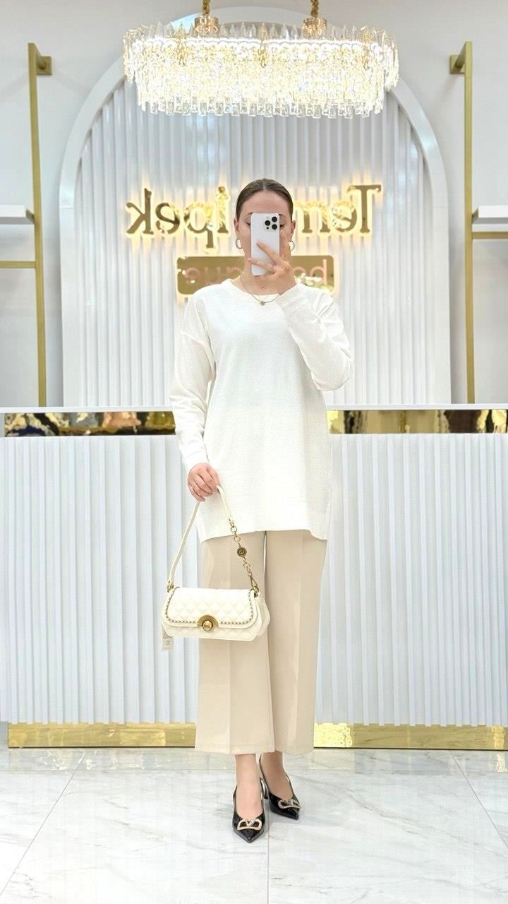 Pul Detaylı Oversize Tunik 145117