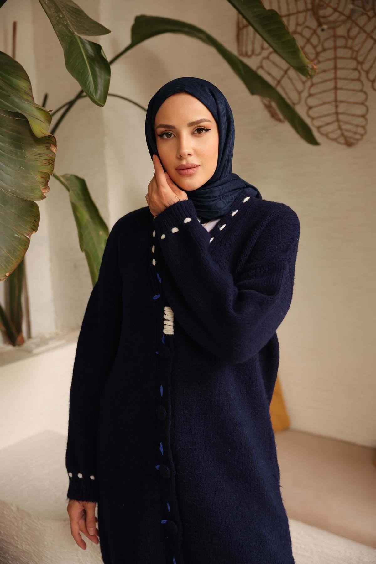 Şardonlu Elişili Hırka 3170