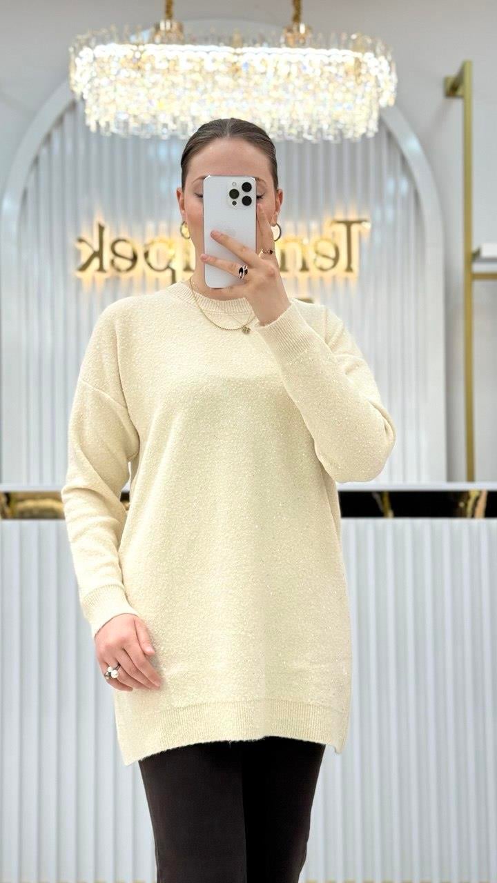 Simli ve Pullu Tunik 7765