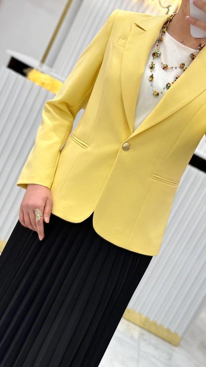 Tek Düğmeli Blazer Ceket Y25CE414