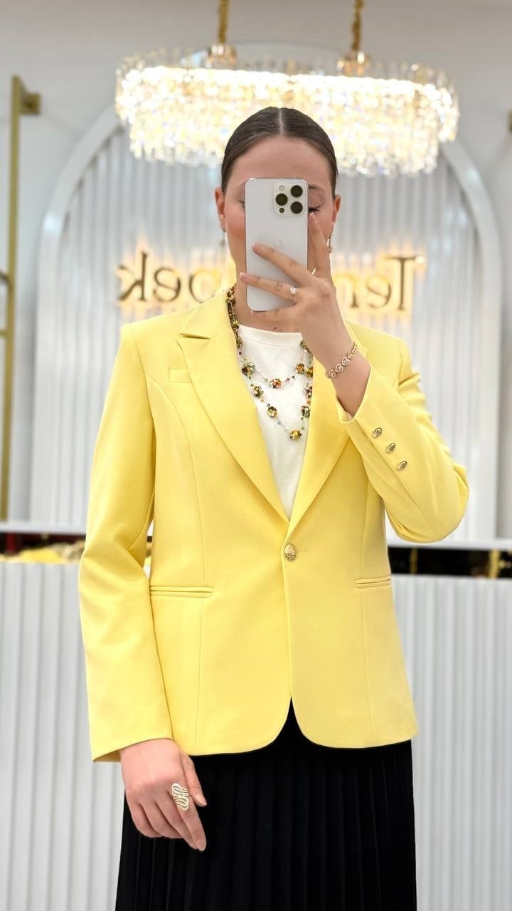 Tek Düğmeli Blazer Ceket Y25CE414