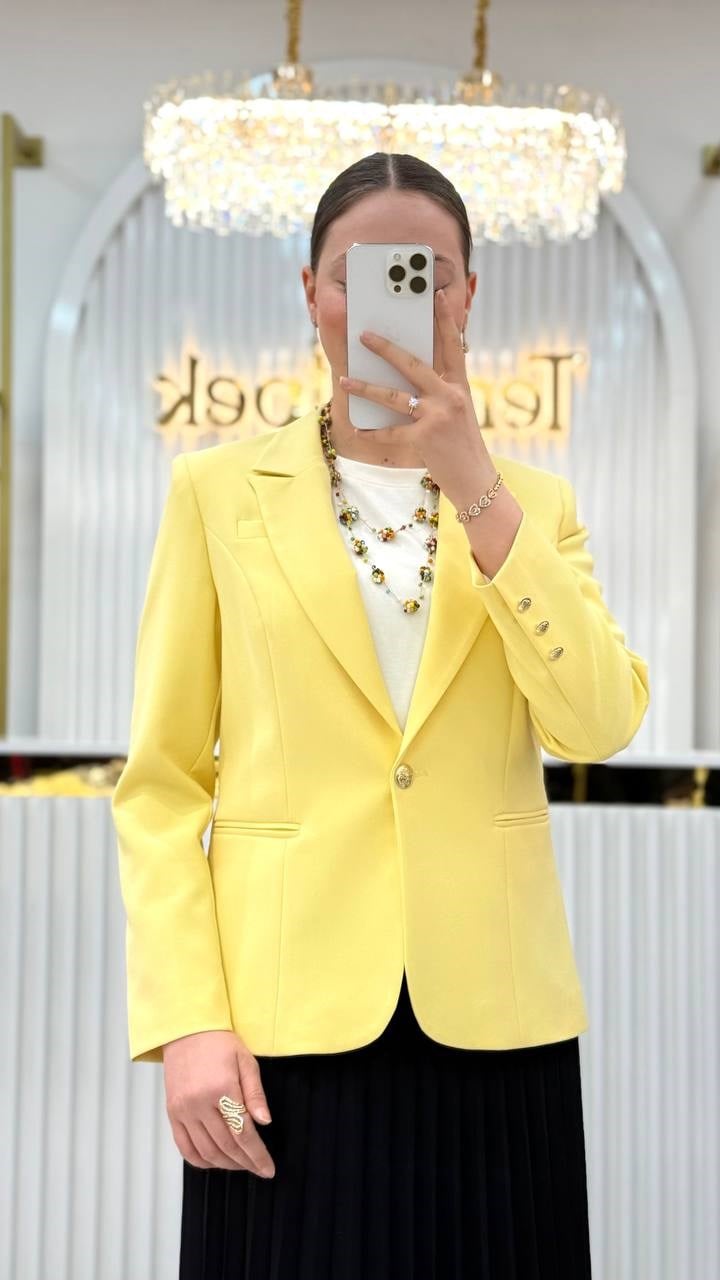 Tek Düğmeli Blazer Ceket Y25CE414