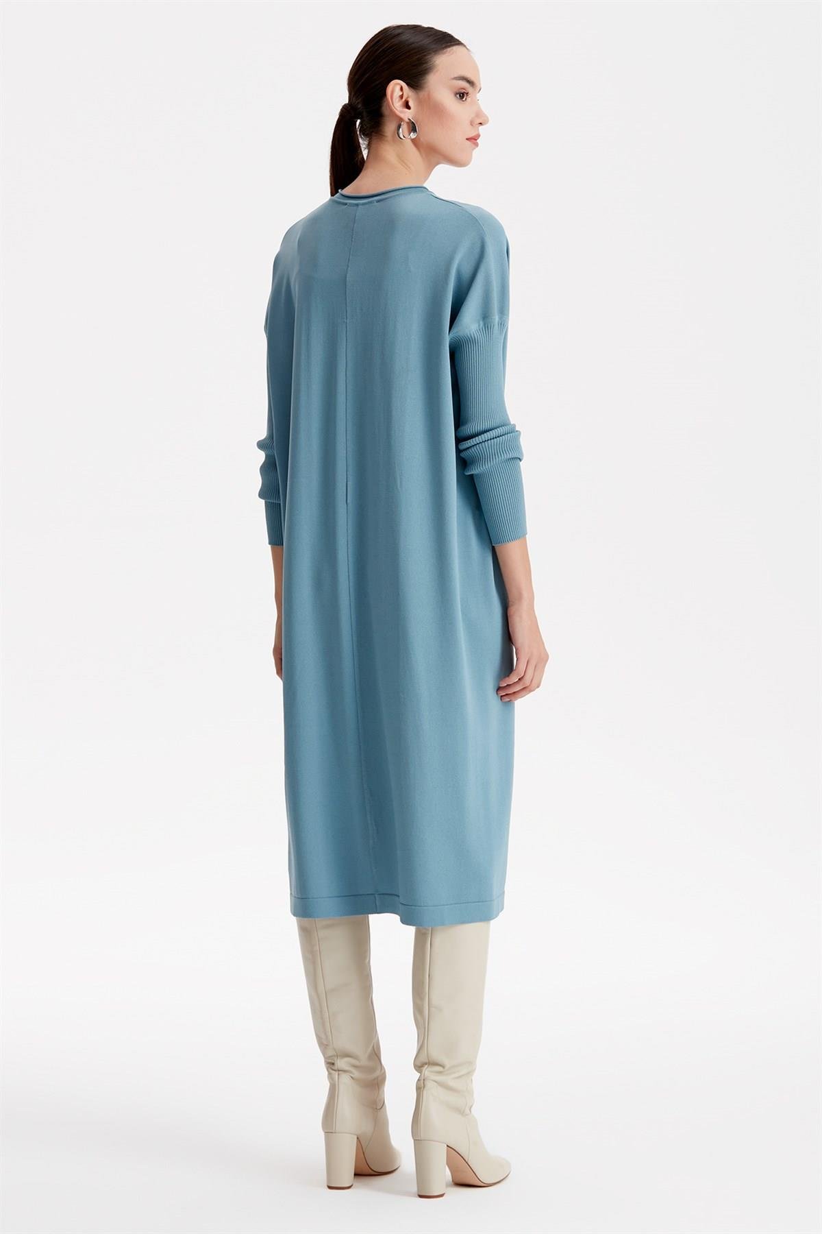 Tığ Triko - Önden Düğmeli Rayon Hırka 21246.1