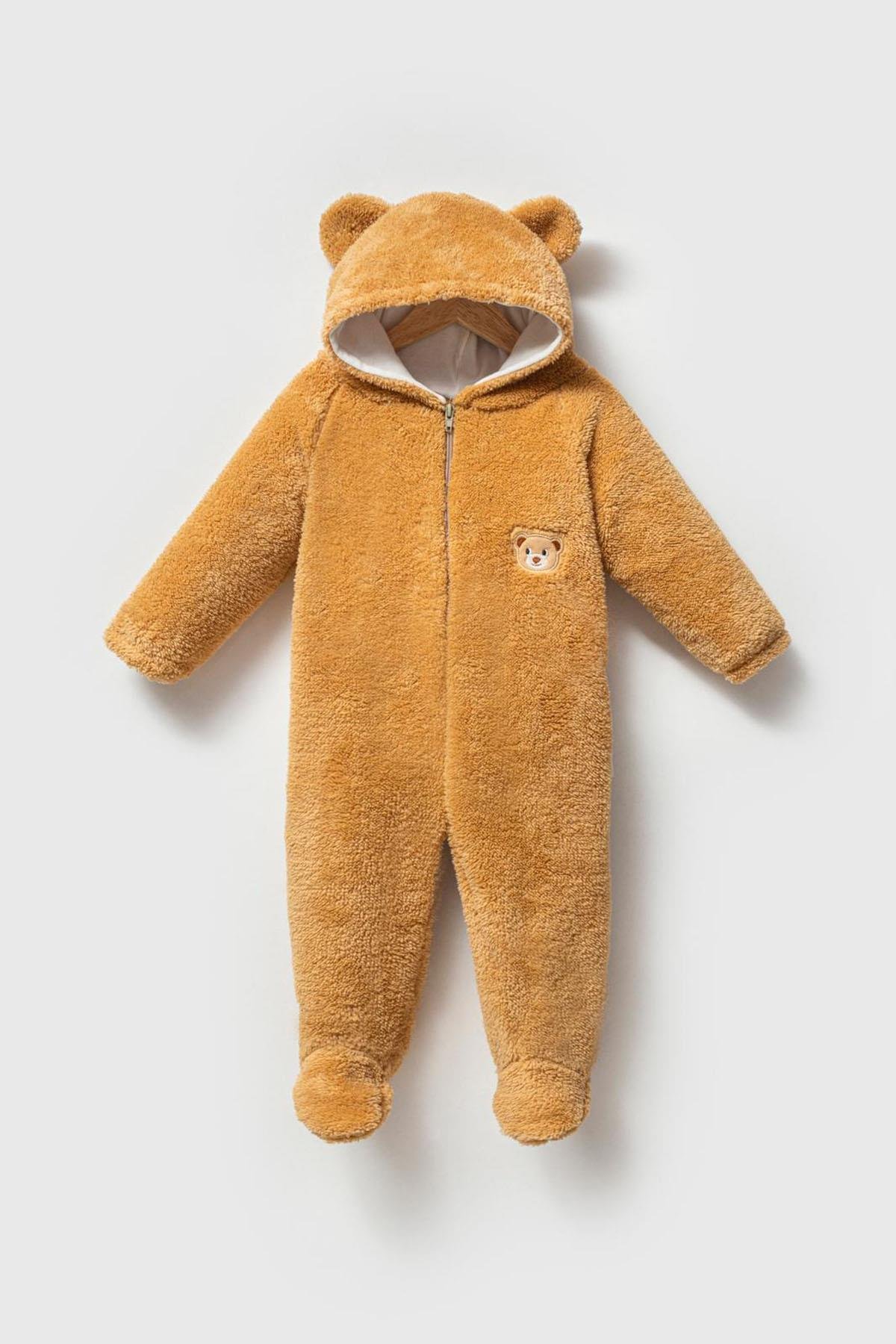 Kahverengi Peluş Ayıcıklı Tulum