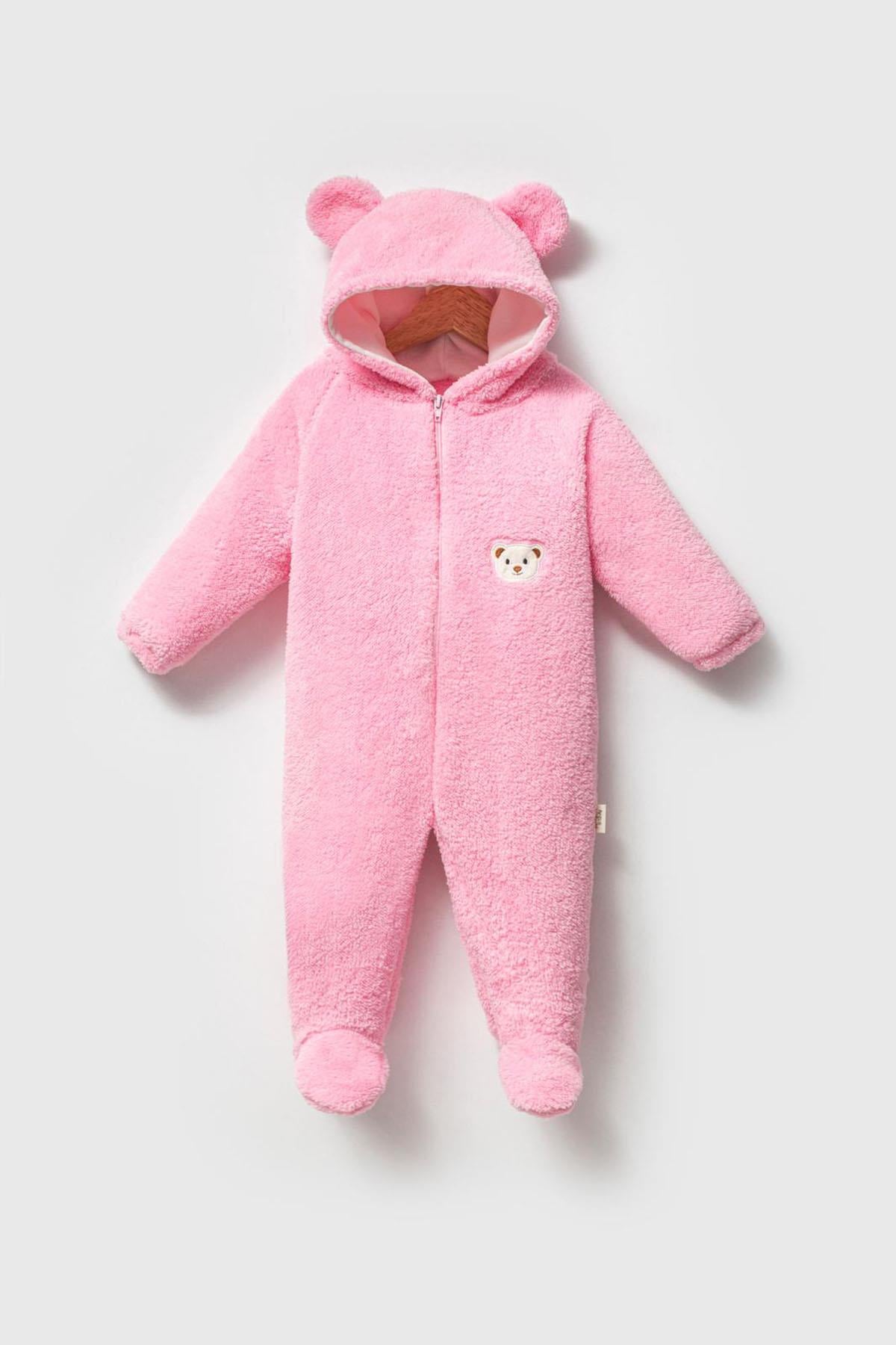 Pembe Peluş Ayıcıklı Tulum
