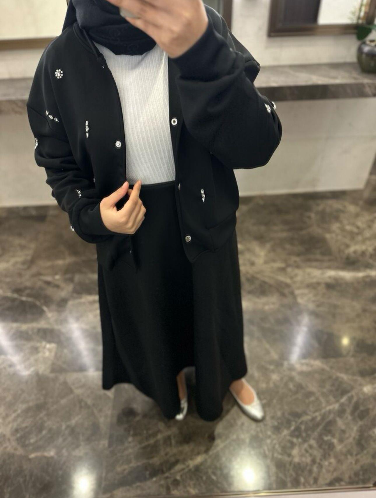 Glamour Scuba Takım Siyah