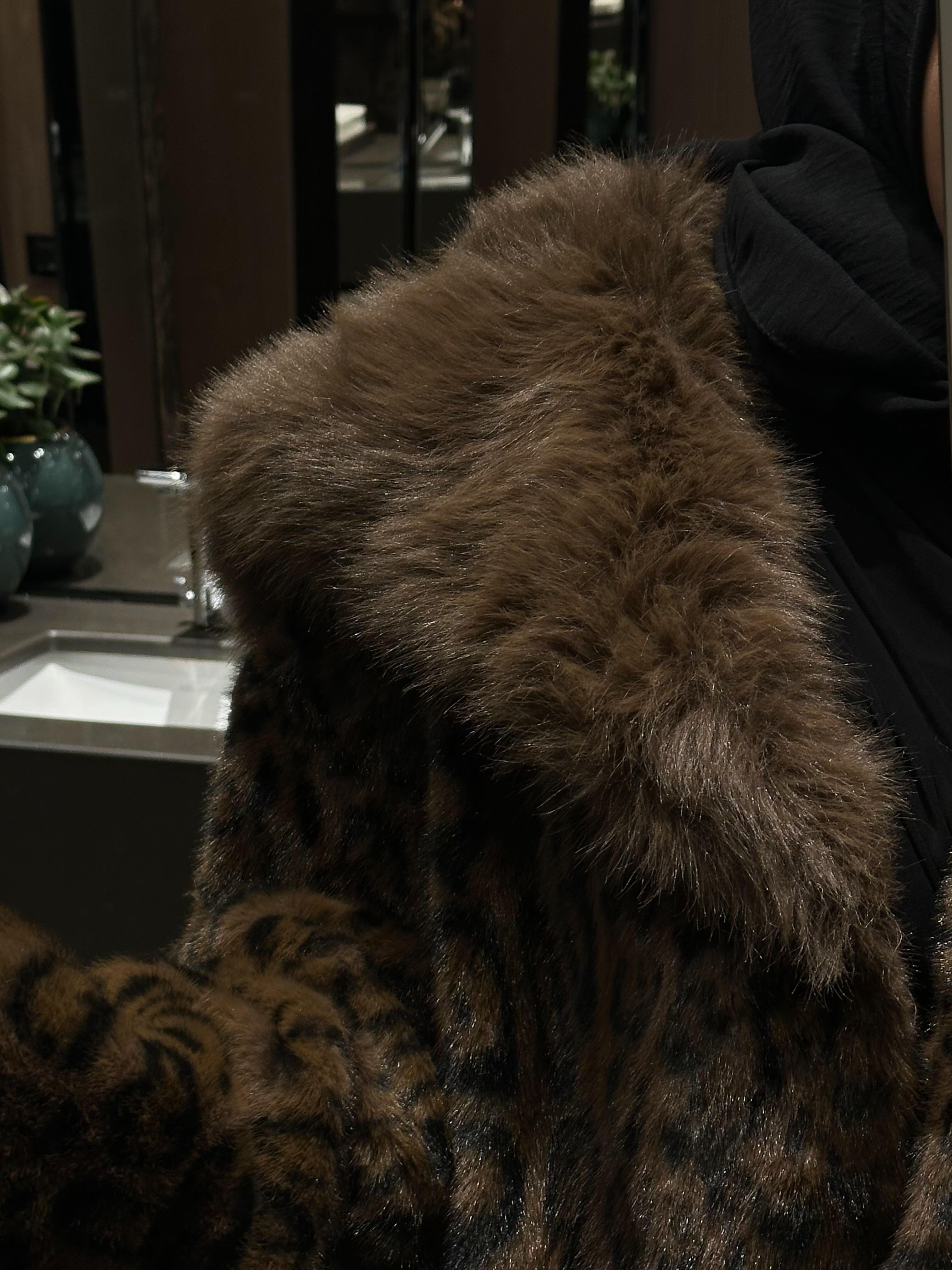 LEOPAR DESEN ORJ ALPAKA KÜRK