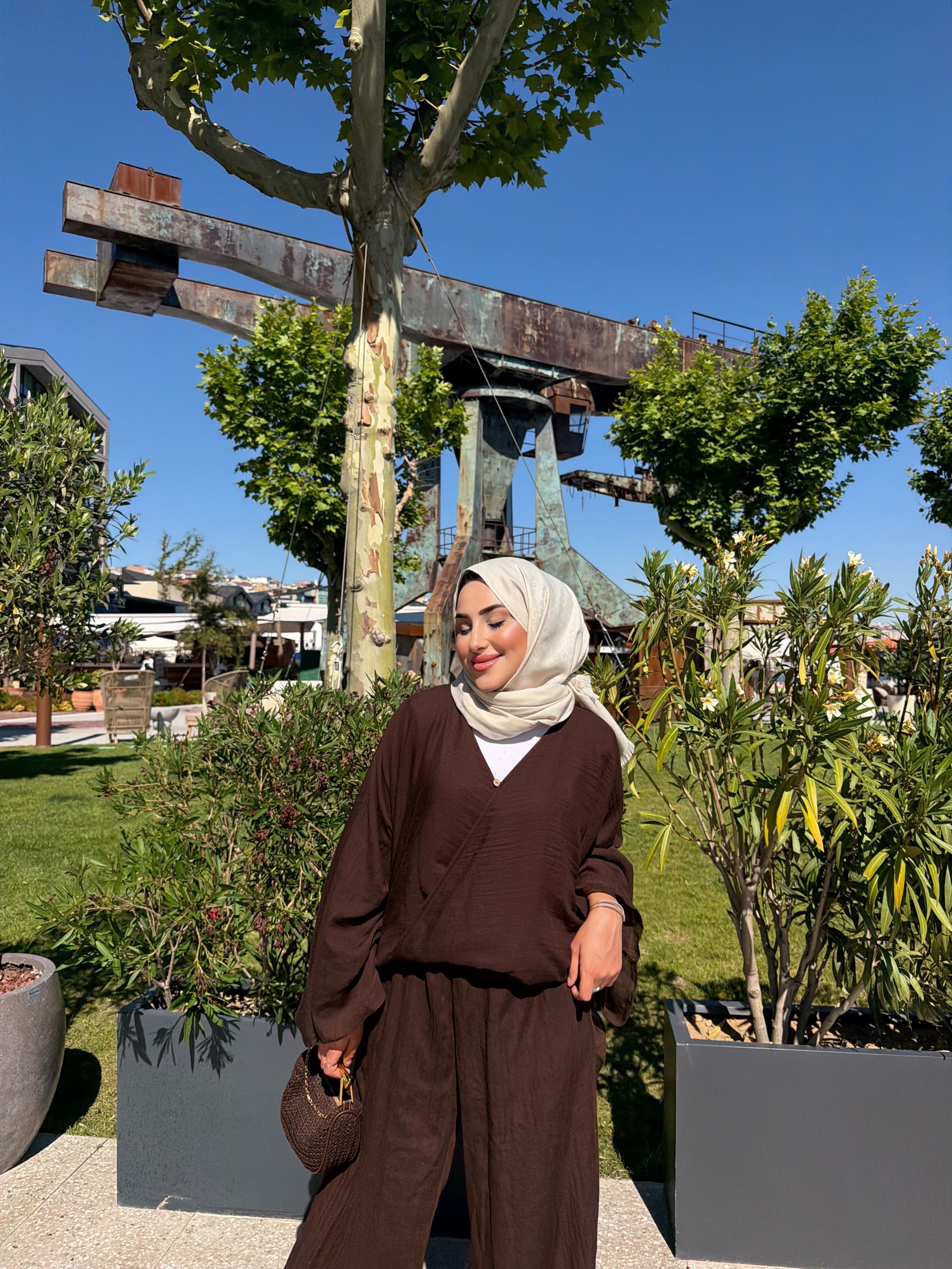 MARİS PANTOLONLU TAKIM- KAHVE