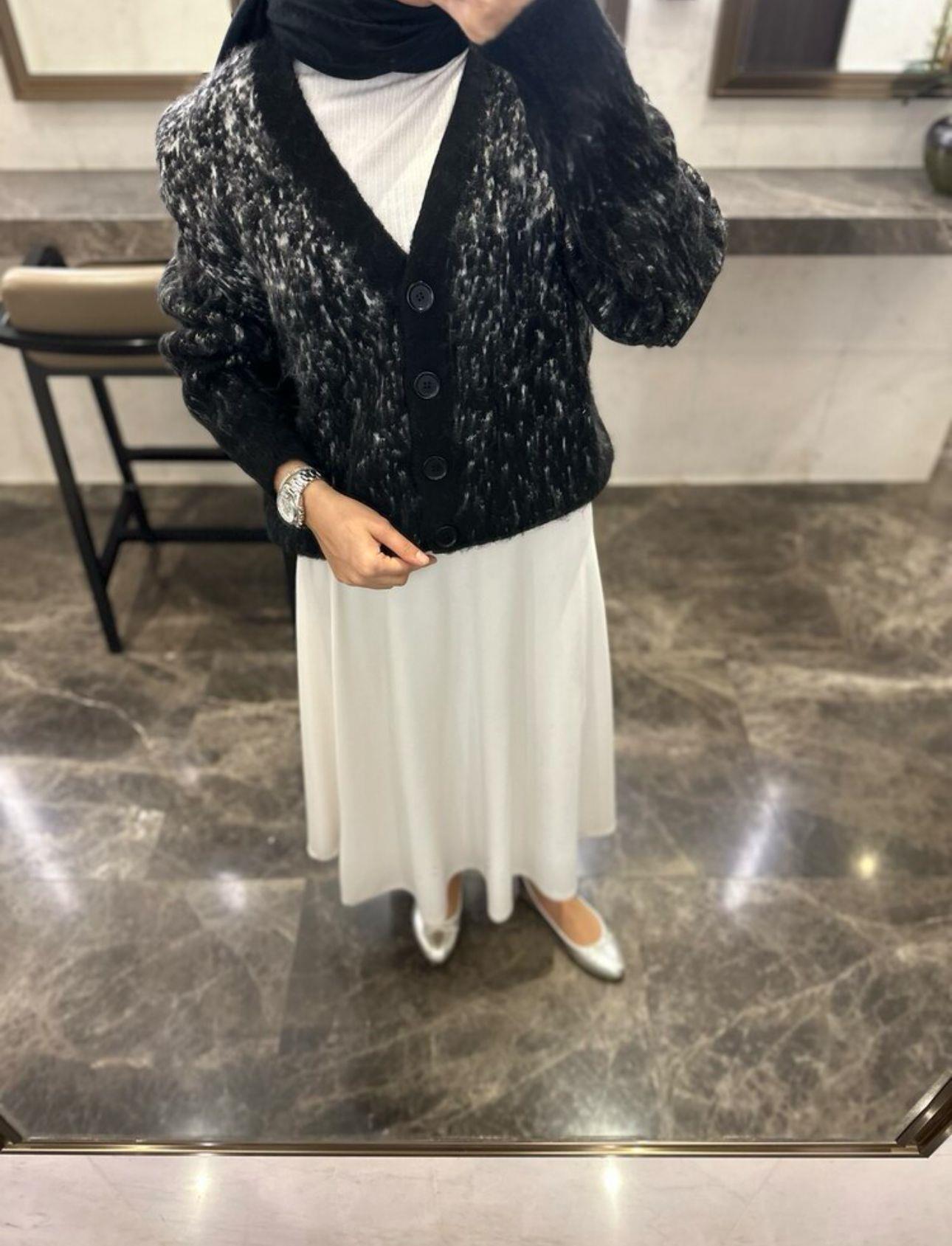 Soft Touch Hırka Siyah