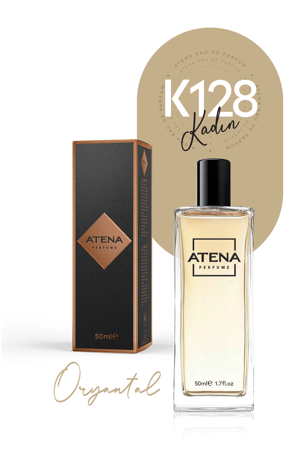 K128 Zar Black Amber Oryantal Edp 50ml Kadın Parfüm