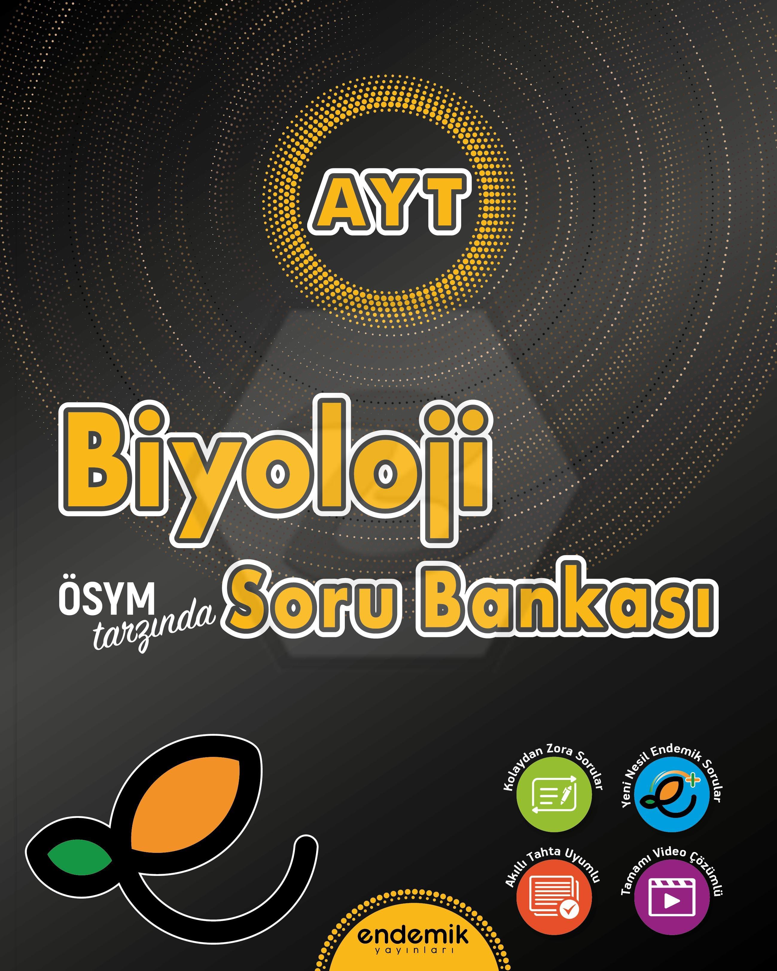 Endemik Yayınları AYT Biyoloji Soru Bankası - 2025