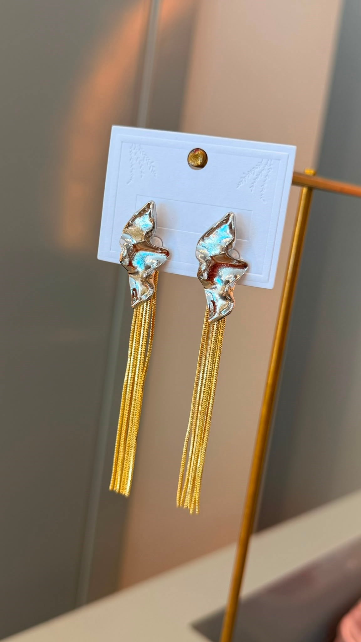 Gold-Silver Hayalet Küpe