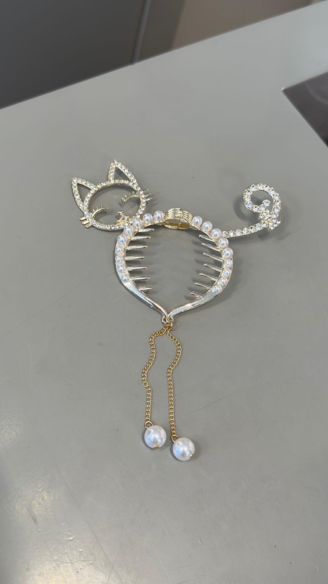Kedi Detaylı Toka 