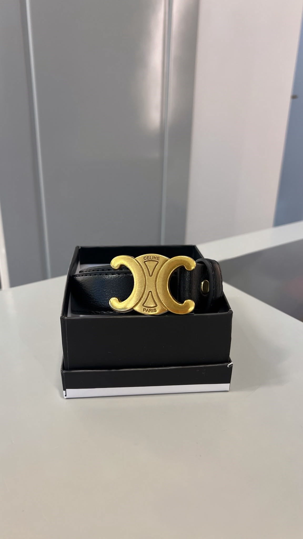 Marka Model CL Gold Tokalı Siyah Renk Kemer