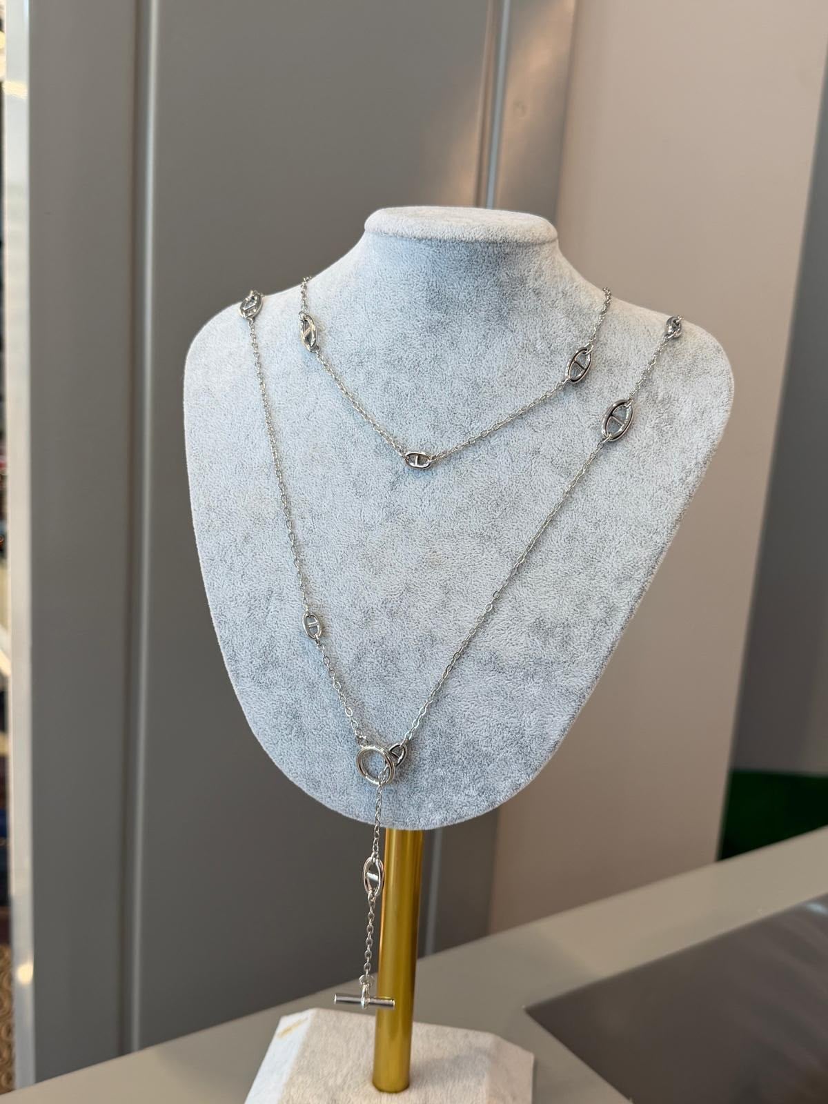 Marka Model Silver Kolye (118 cm)