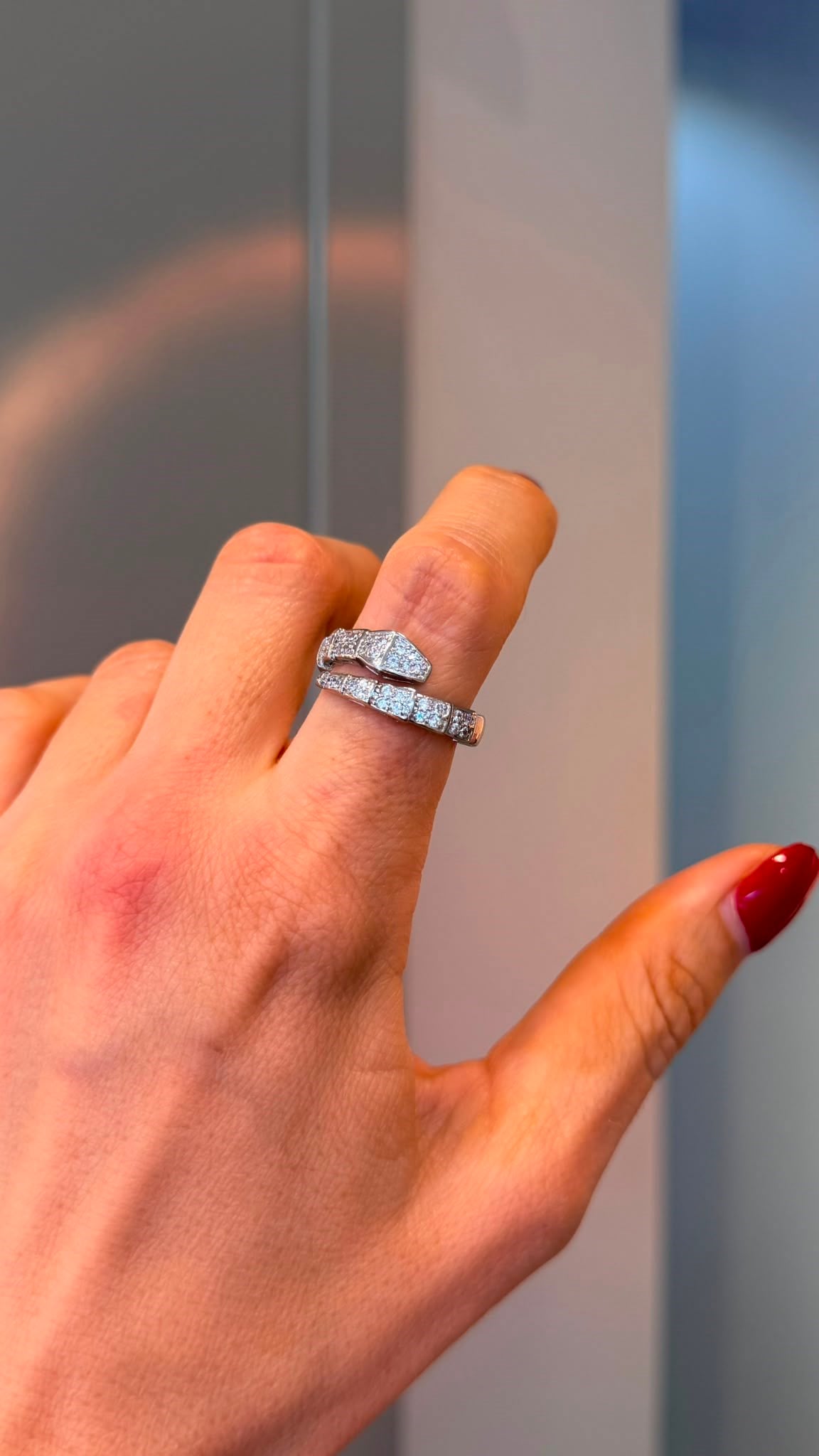 Marka Model Silver Serpenti Ayarlanabilir Yüzük