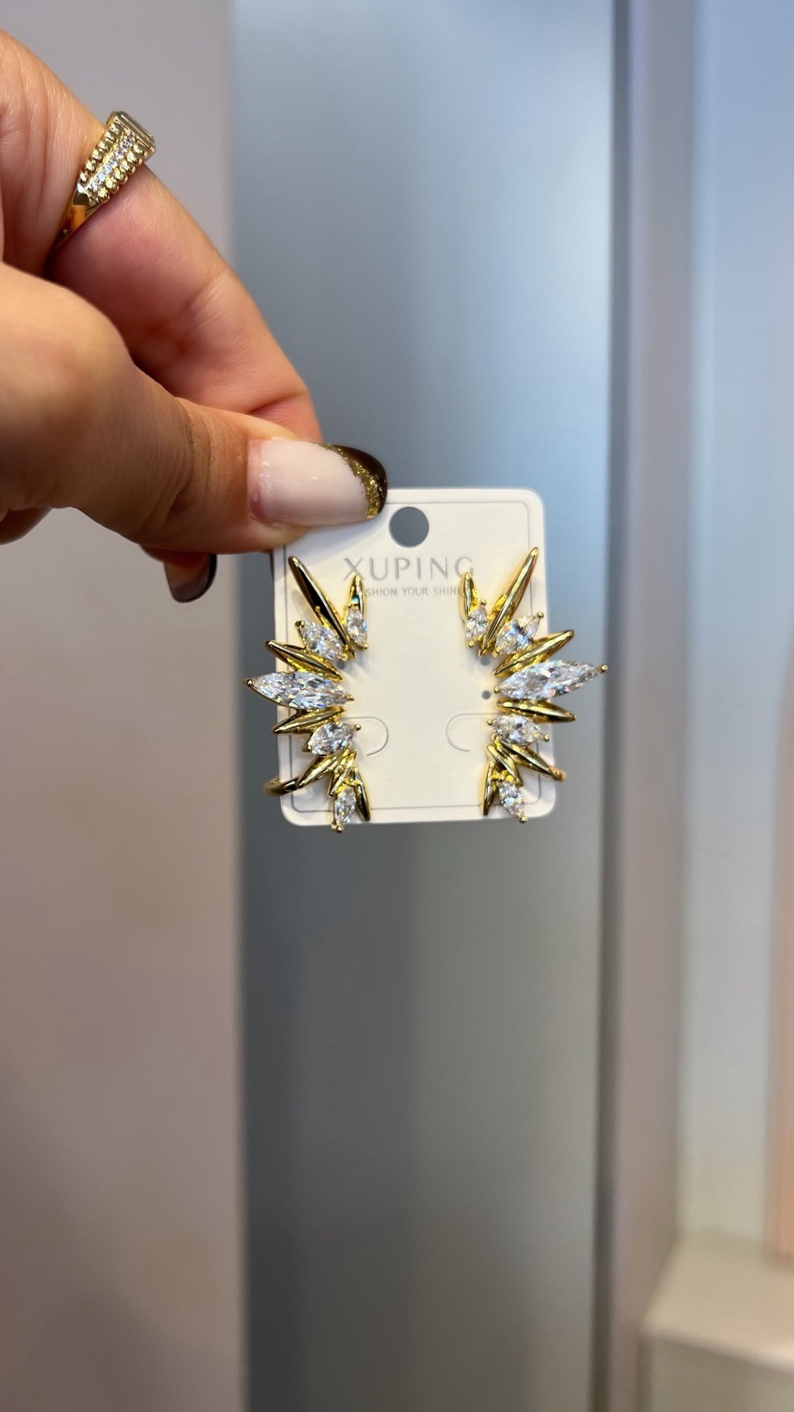 Özel Seri 14K Çoklu Görünüm Taşlı Küpe