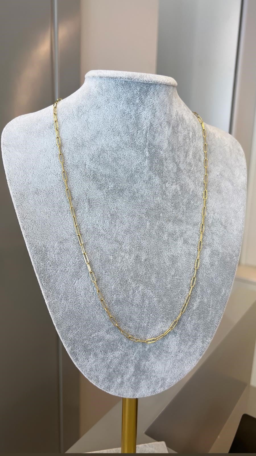 Özel Seri 14K İnce Ataç Kolye - 60 cm