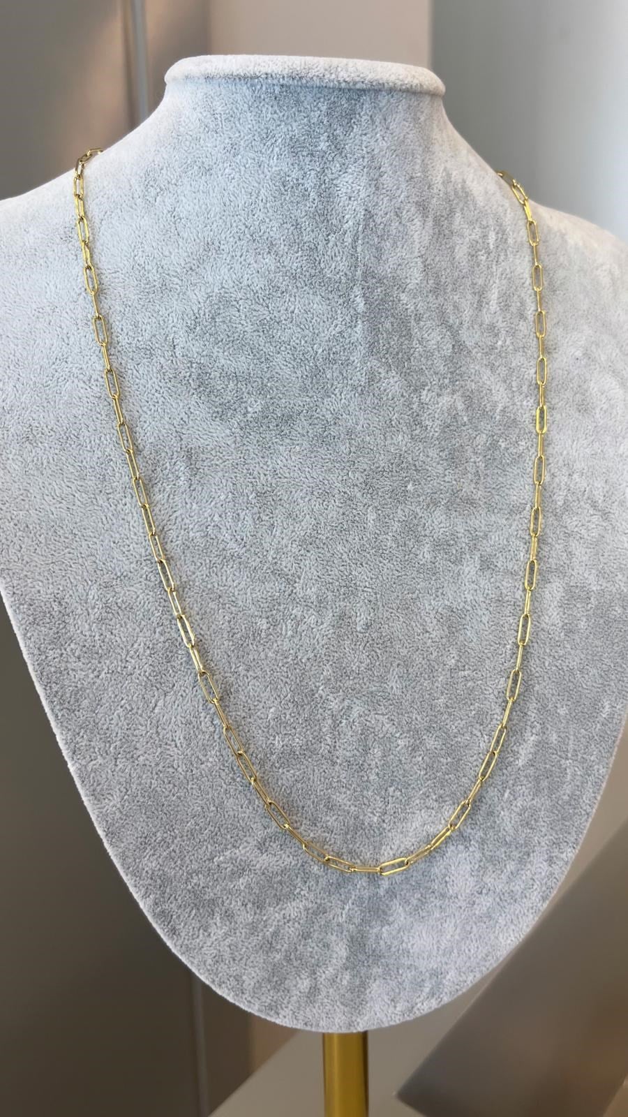 Özel Seri 14K İnce Ataç Kolye - 60 cm