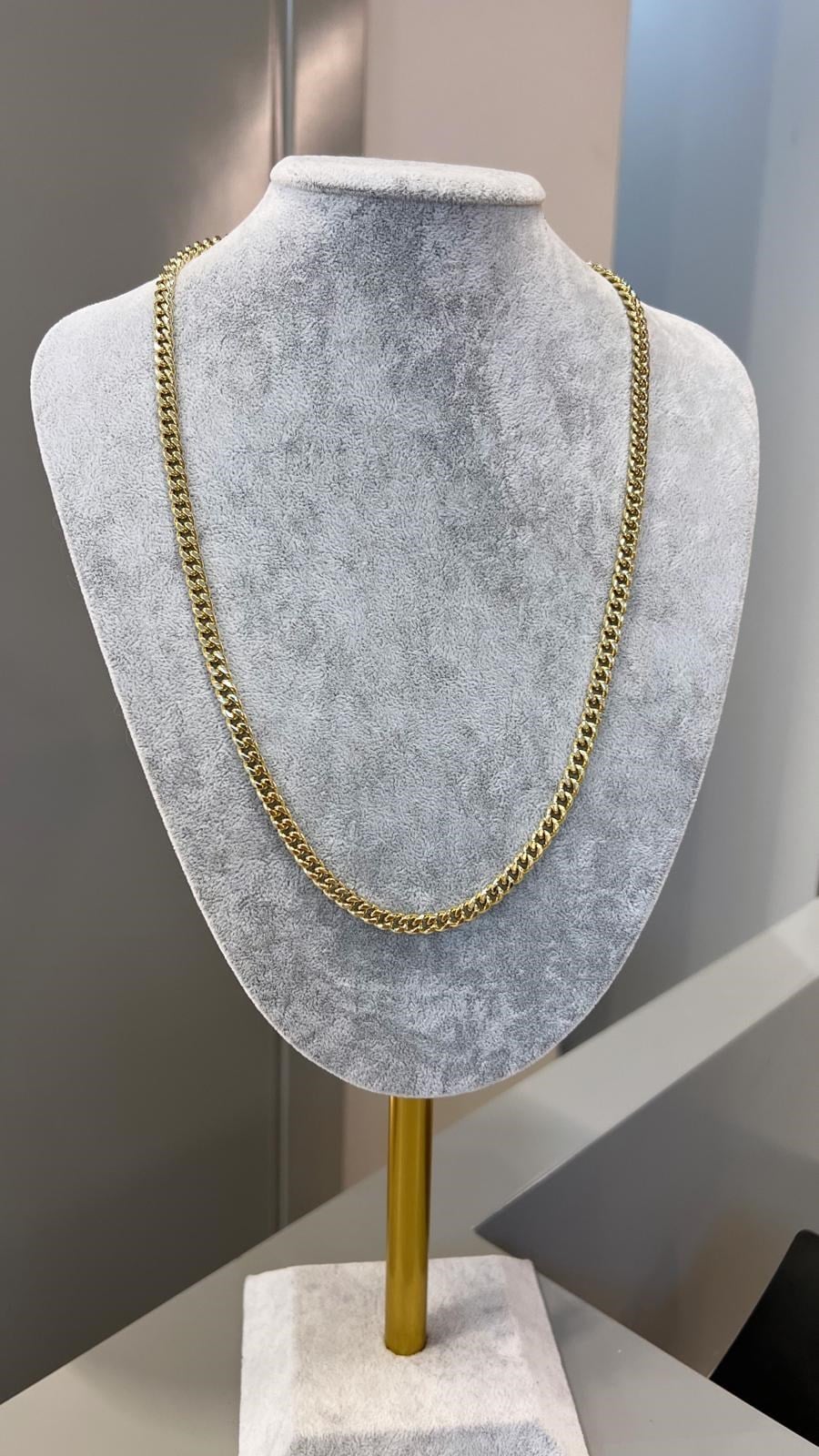 Özel Seri 14K Örme Zincir Kolye - 60 cm
