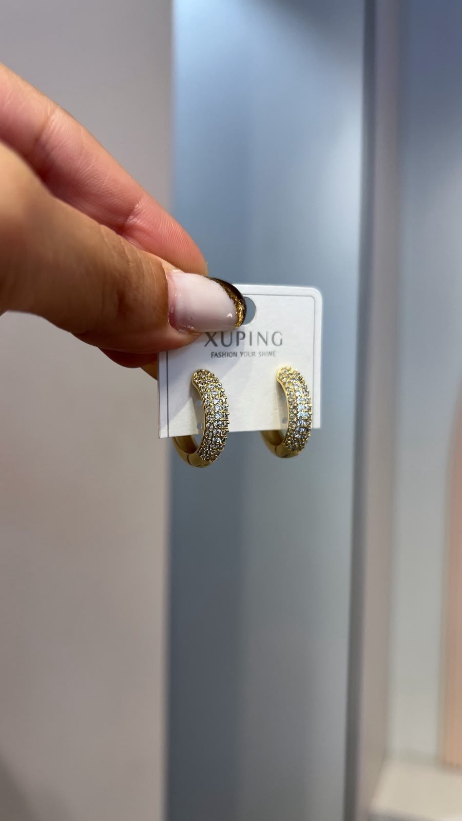 Özel Seri 14K Taş Detaylı Halka Küpe