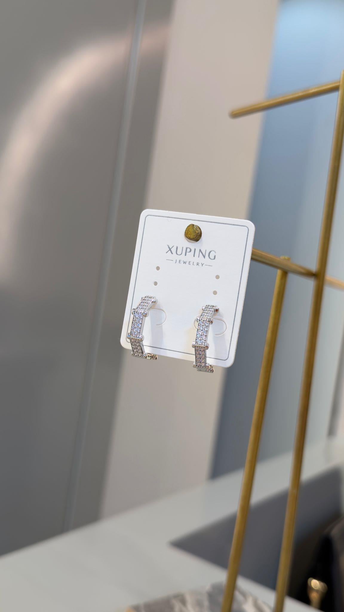 Özel Seri Silver Altıgen Küpe