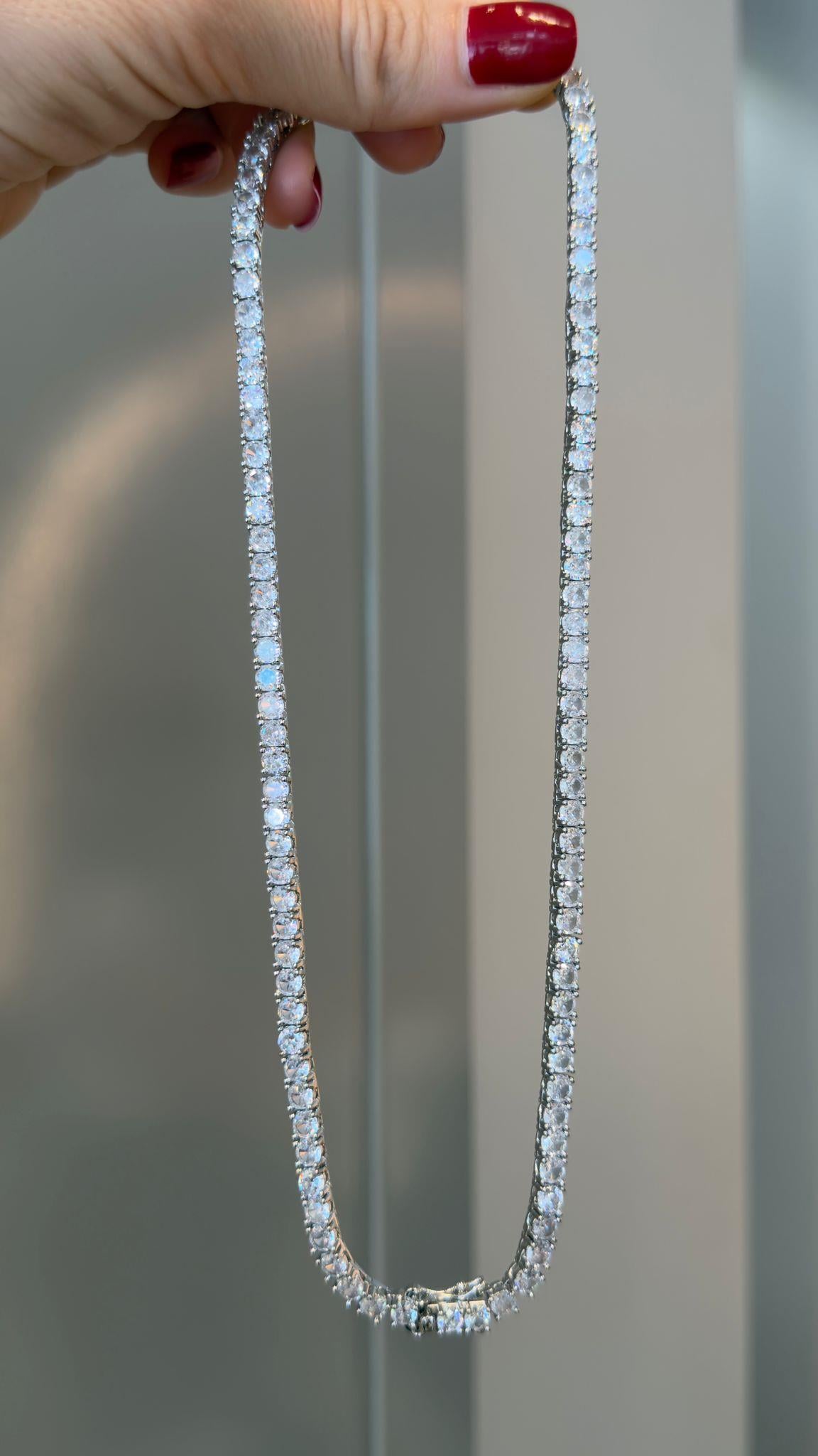 Pırlanta montür döküm 4 mm - 45 cm su yolu kolye