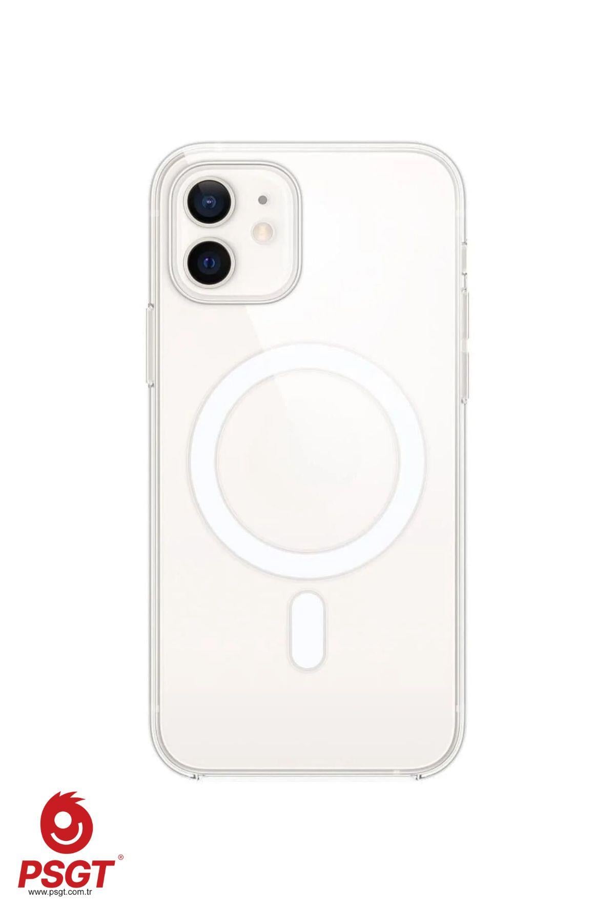 Appe Iphone Kılıf Magsafe Wireless Şarj Destekli Şeffaf Kapak Magnetic Crystal Case