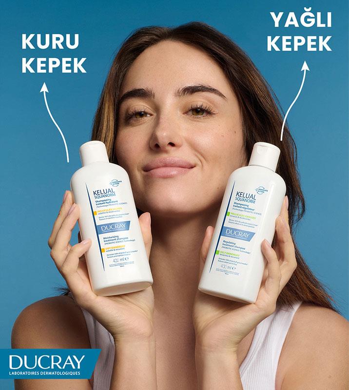 Ducray Kelual Squanorm Normal ve Yağlı Saçlar İçin Kepek Karşıtı Şampuan 400 ml
