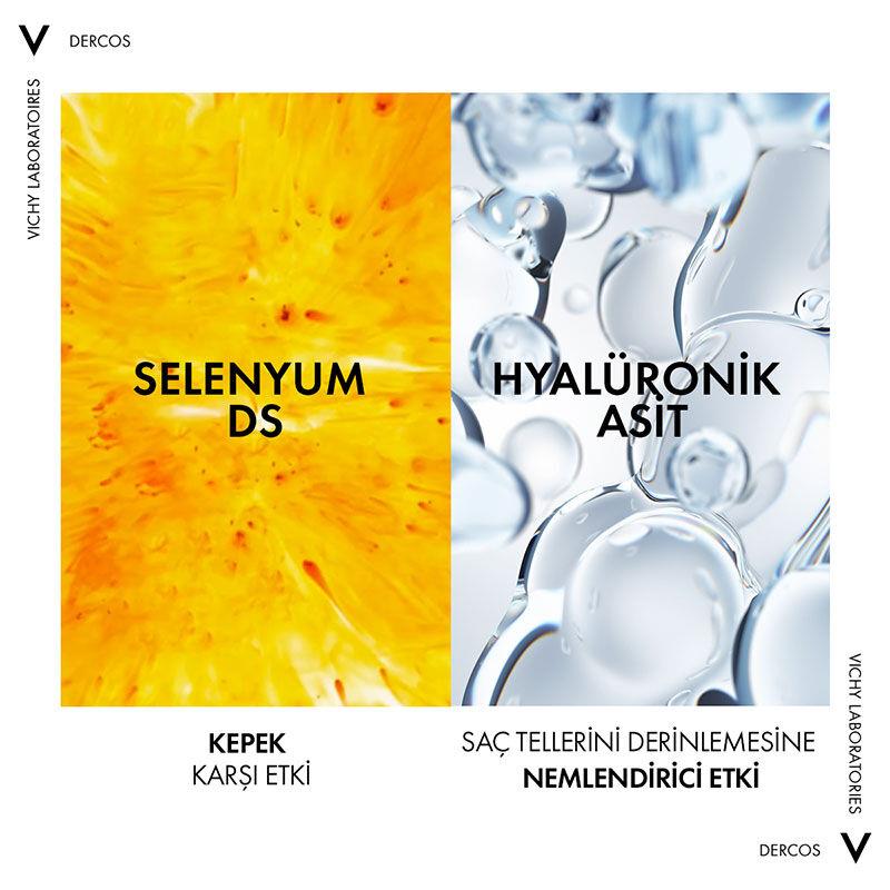 Vichy Dercos Dercos 2'si 1 Arada Kepek Karşıtı ve Nemlendirici Şampuan 390 ml