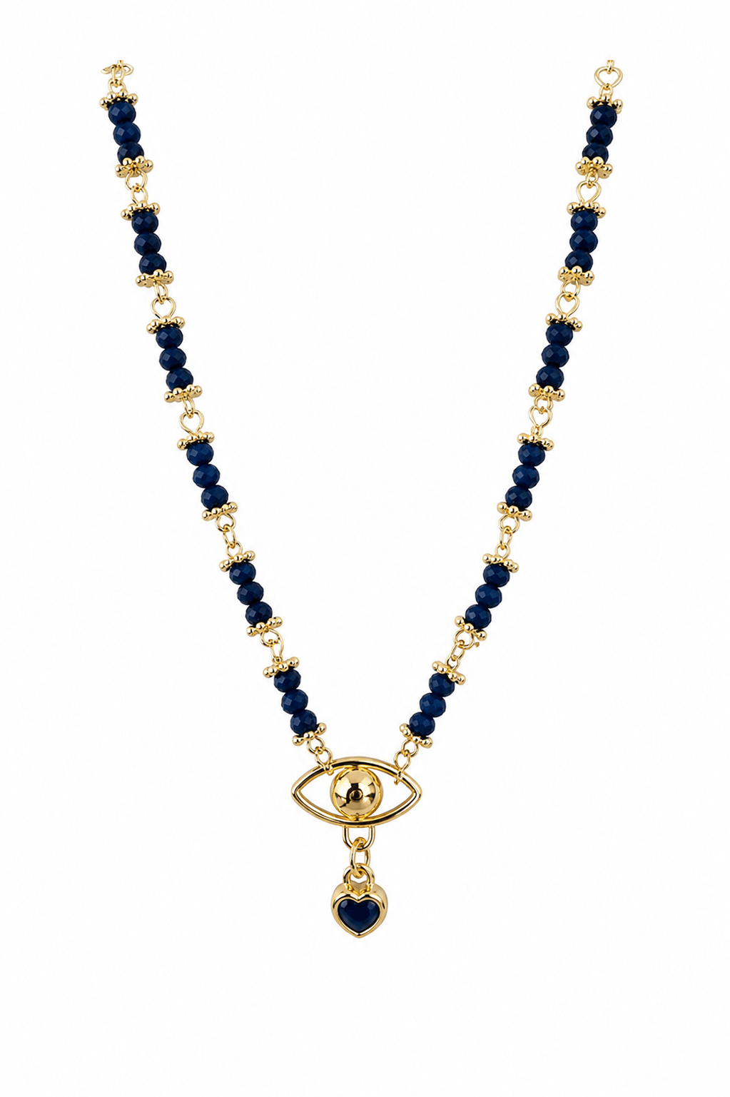 14k Altın Kaplama - Eye Löw Lapis Kolye