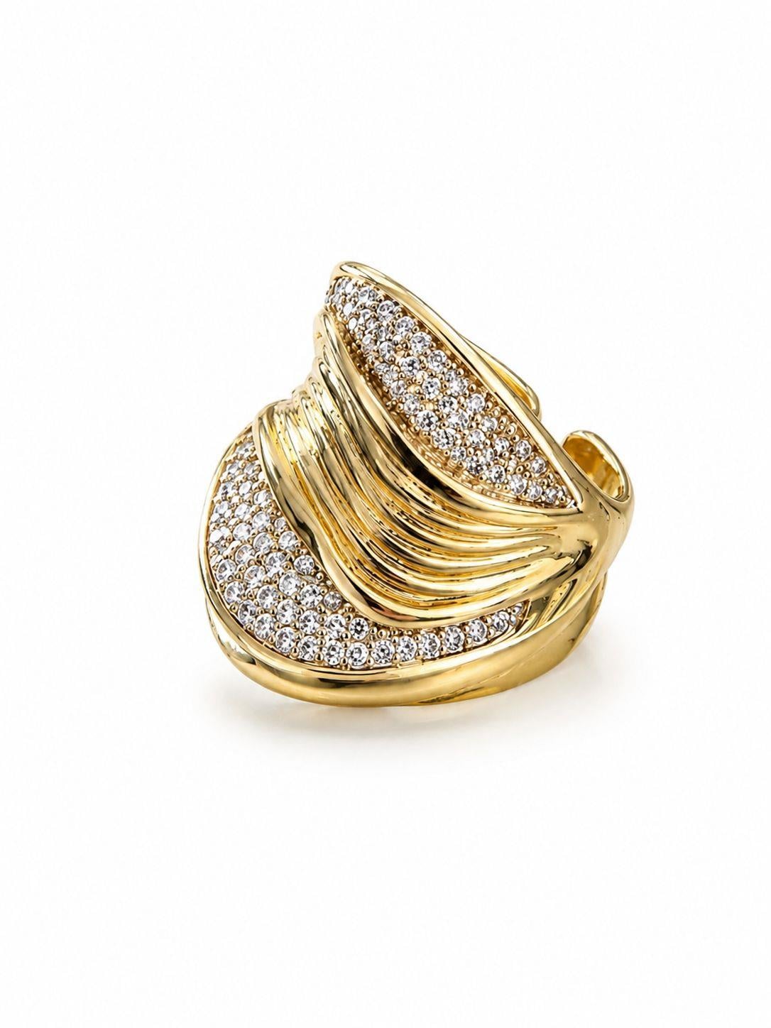 GOLD SİLVER-ZİRKON RİNG