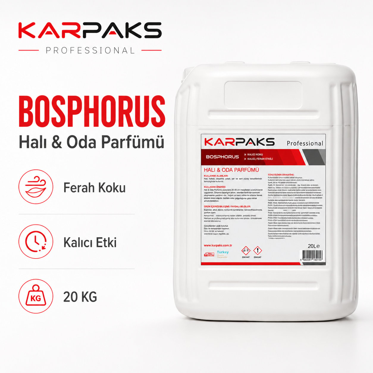 Karpaks Bosphorus Halı ve Oda Parfümü 20 Kg