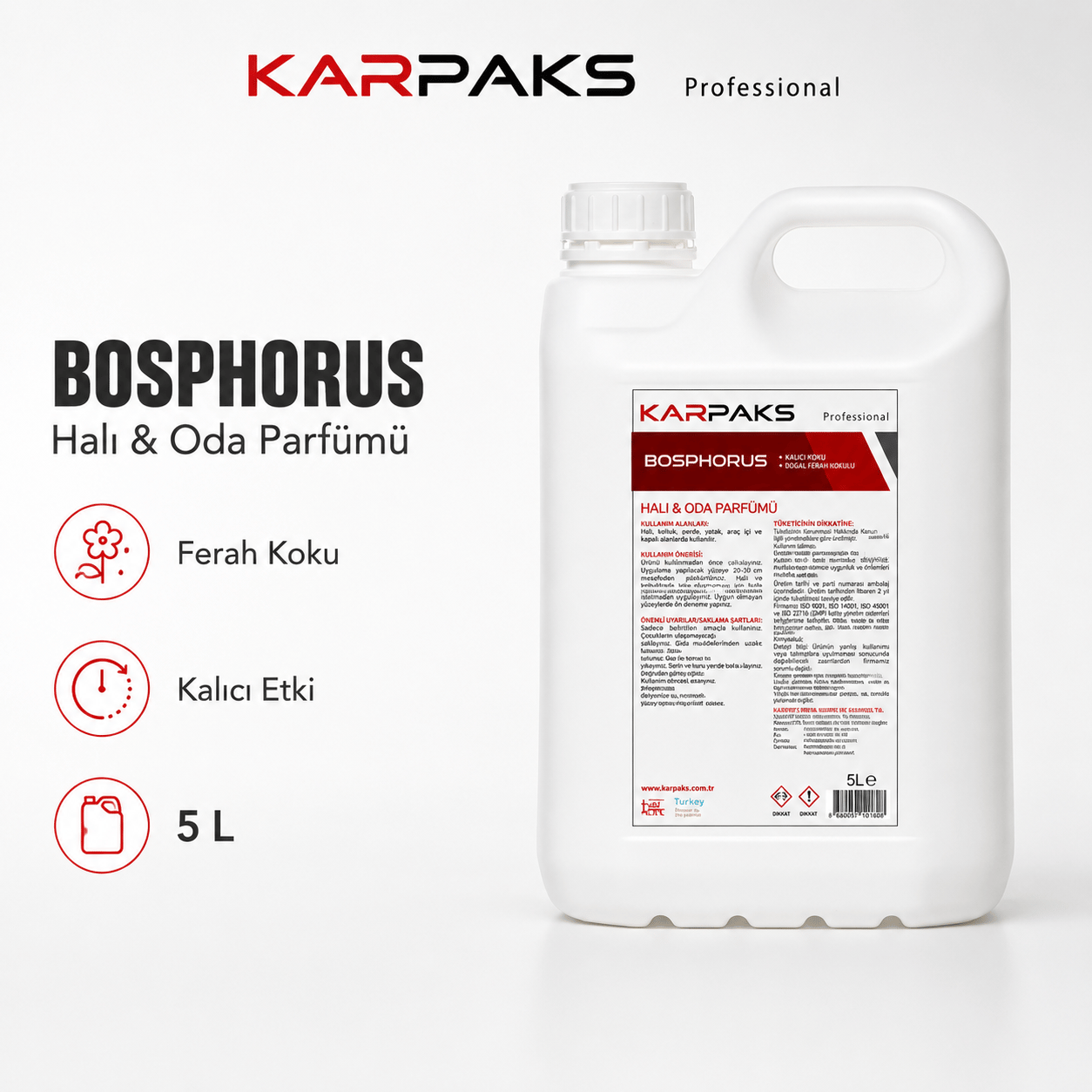 Karpaks Bosphorus Halı ve Oda Parfümü 5 Kg