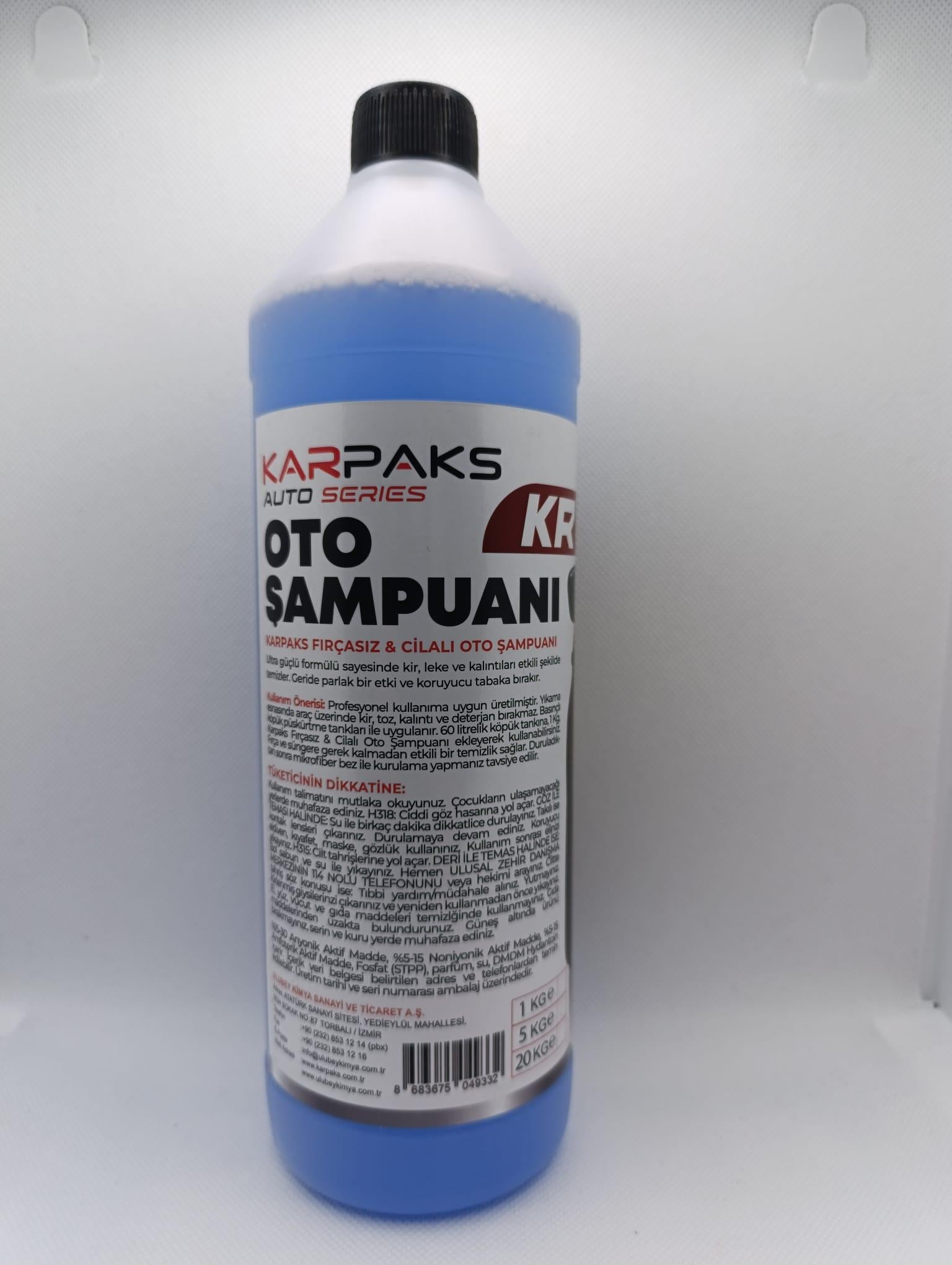KARPAKS KR9 Oto Şampuan 1 LT | Yoğun Köpüklü Profesyonel Araç Şampuanı