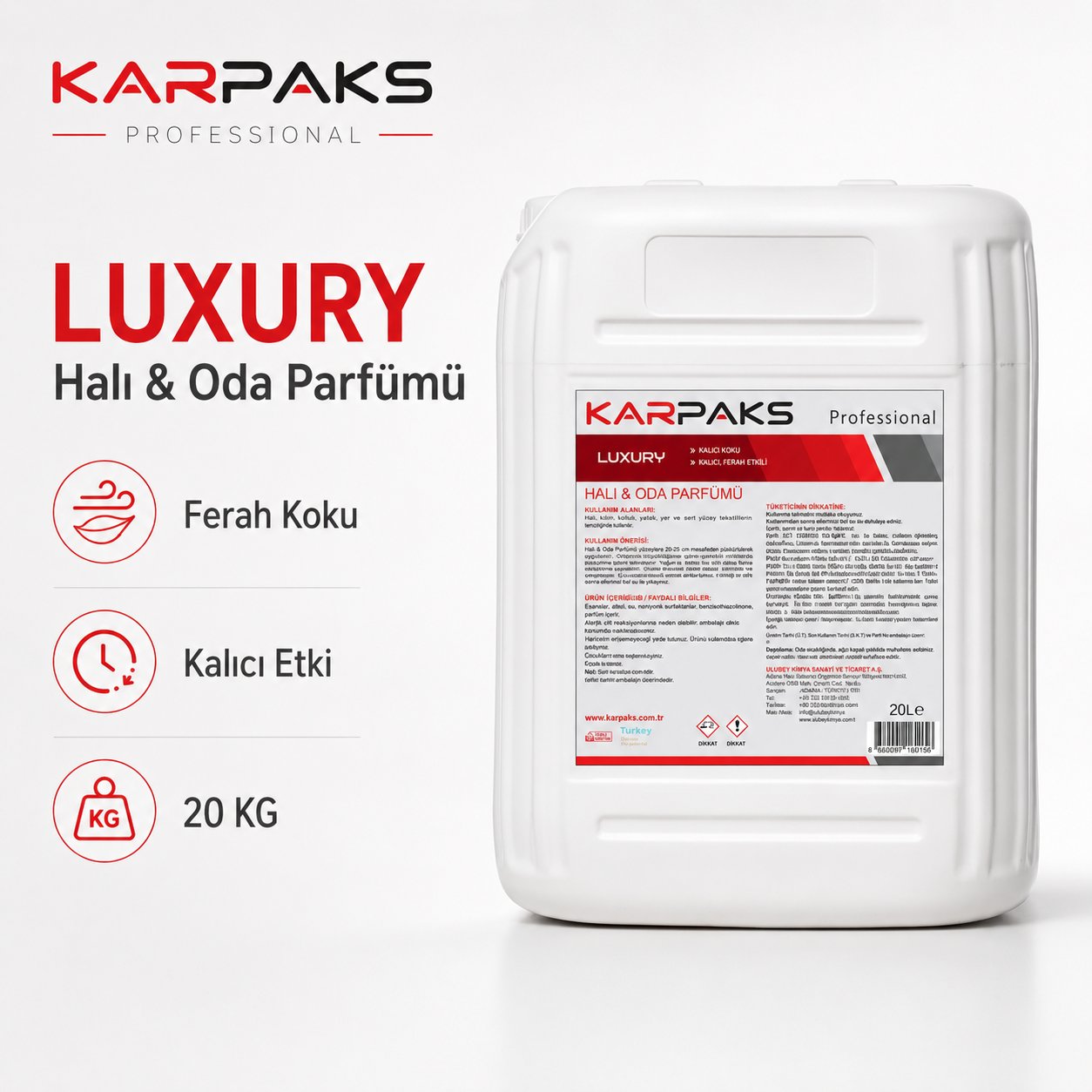 Karpaks Luxury Halı ve Oda Parfümü 20 Kg
