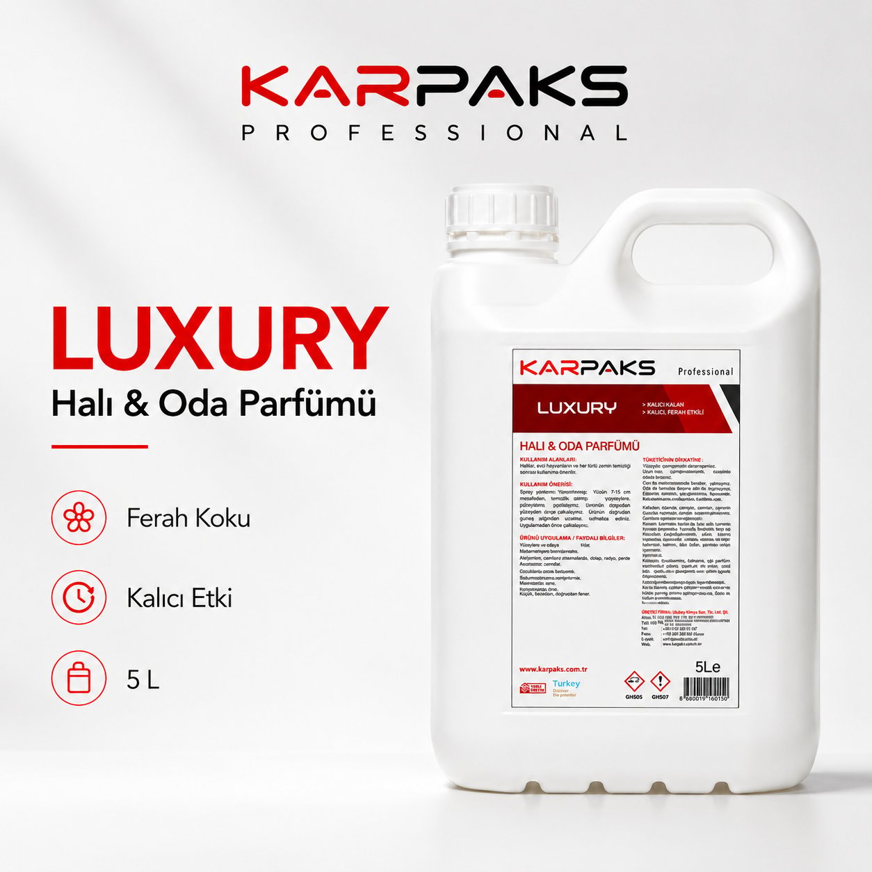 Karpaks Luxury Halı ve Oda Parfümü 5 Kg
