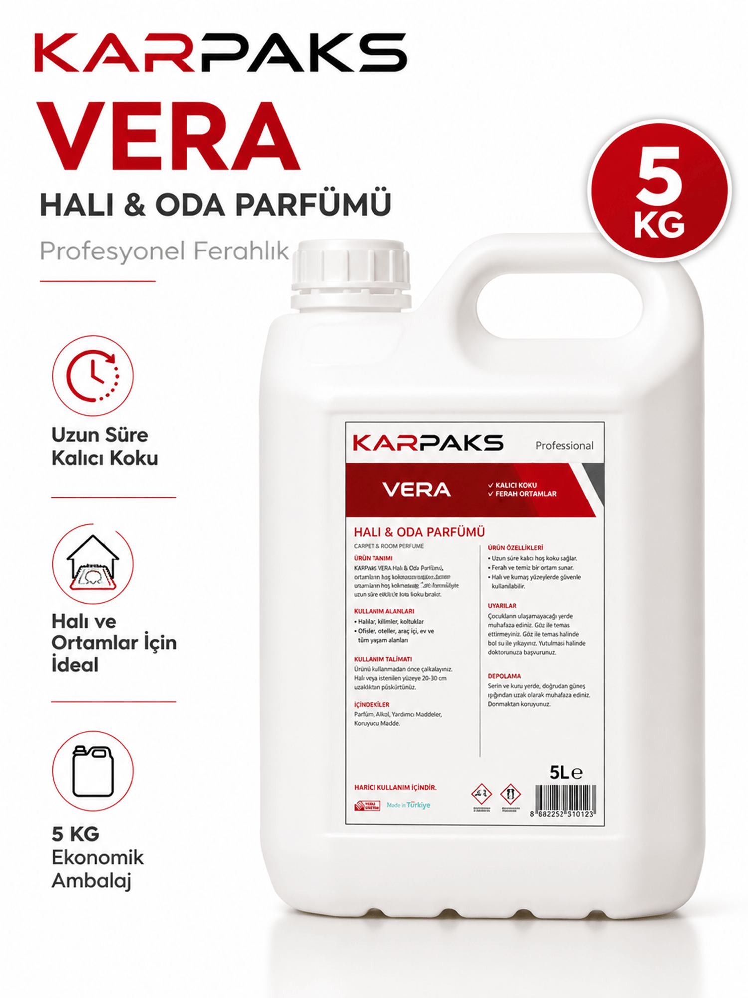 Karpaks Vera Halı ve Oda Parfümü 5 Kg