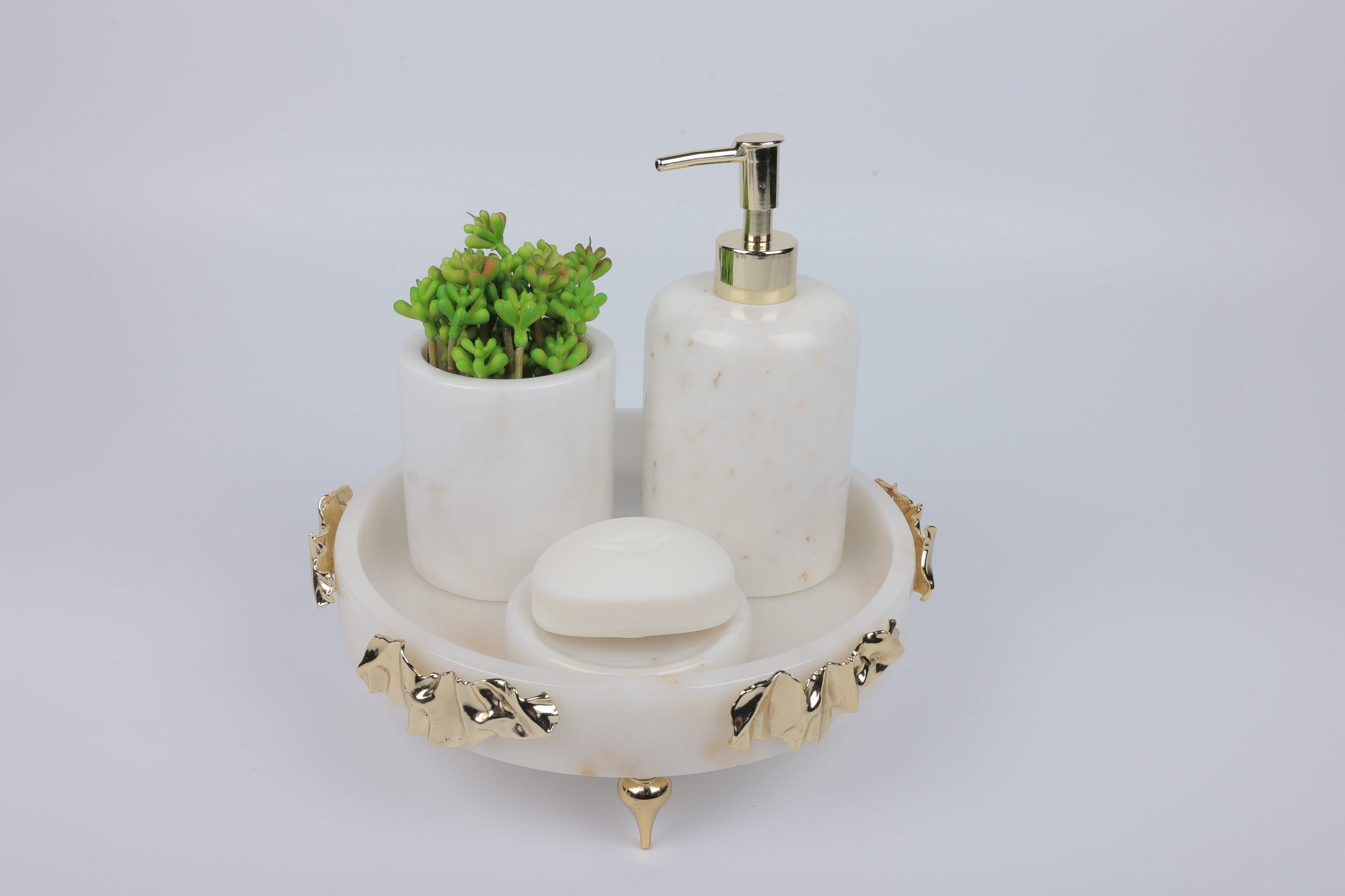 2in Ribbon 4lü Set Beyaz Gold