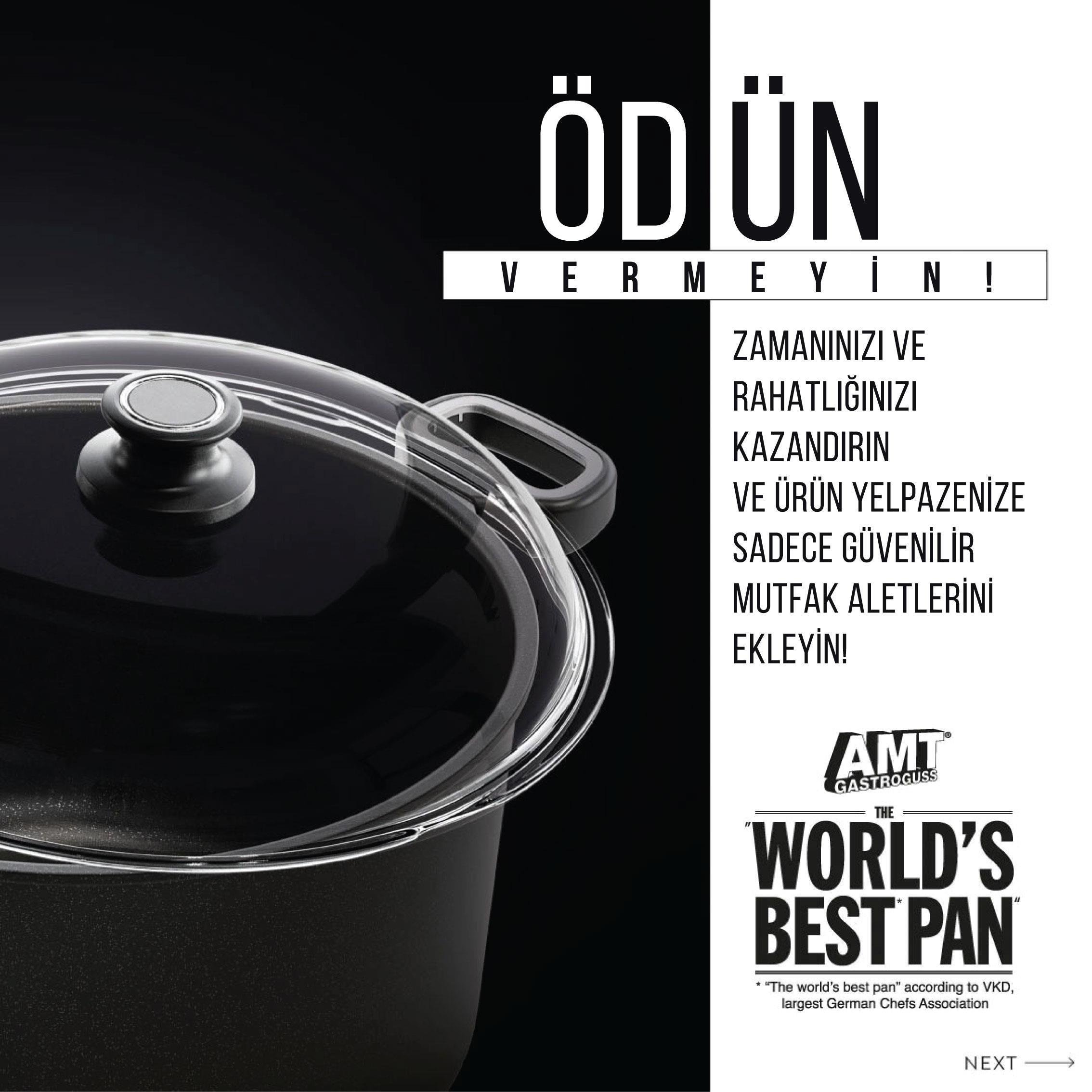 AMT 1228EZ500 DÖKÜM DERİN TENCERE 28CM 5,5LT
