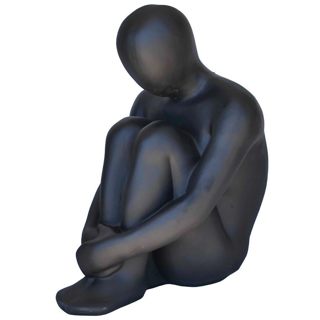 AydınEvAks.Düşünen Adam Siyah 45x72cm